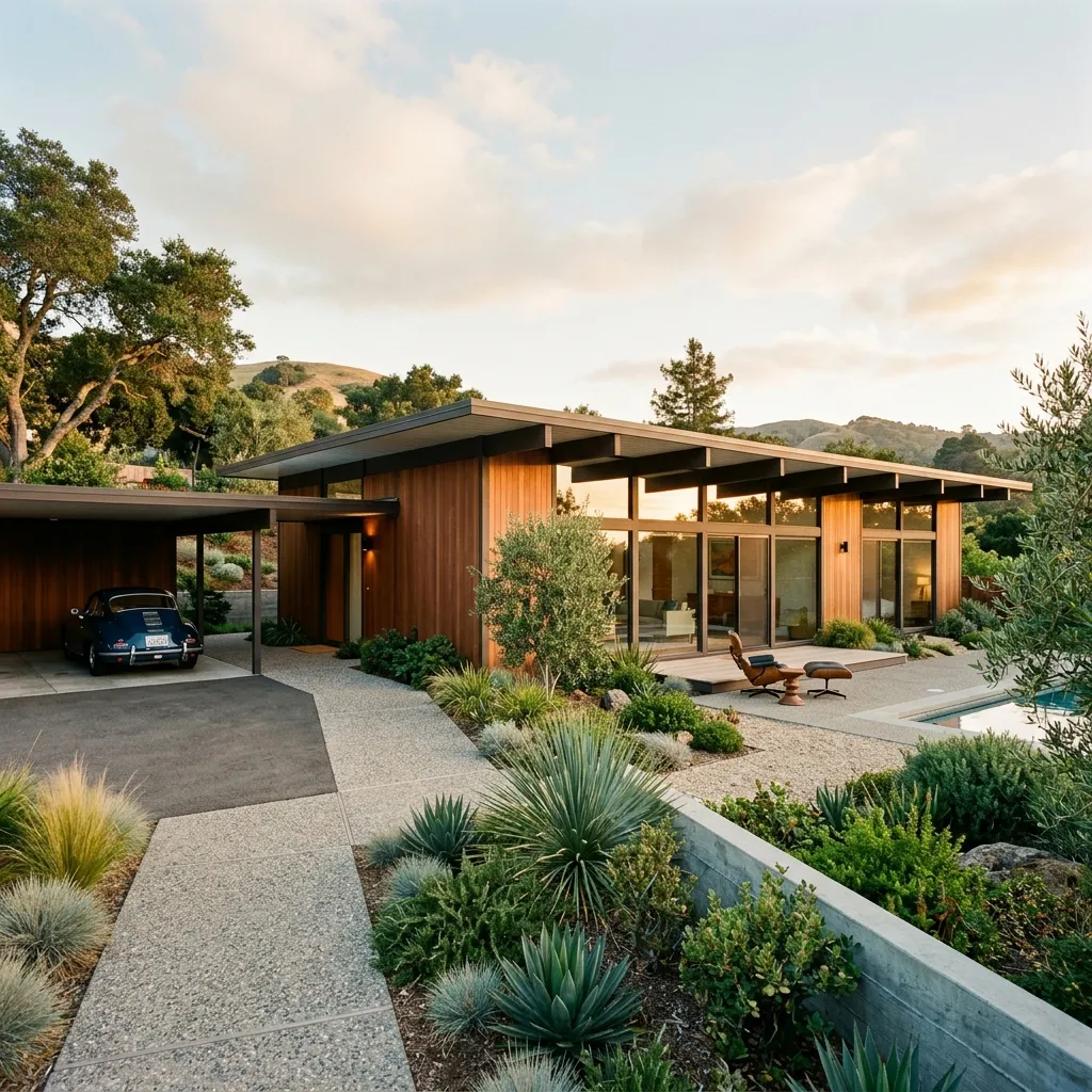 Mid century modern Eichler home in Marin County served by Hydroflow